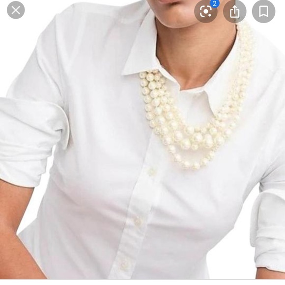 J. Crew Pearl Twisted Hammock Necklace - Picture 2 of 5